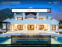 Tablet Screenshot of luxuryestate.com